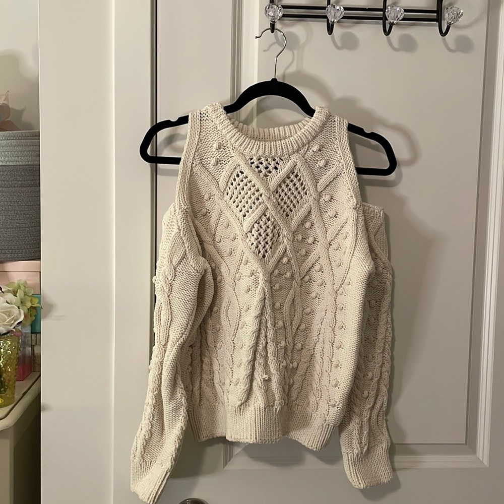 Zara Cold Shoulder Sweater